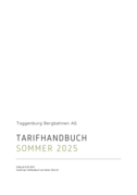 Tarifhandbuch Sommer 2025